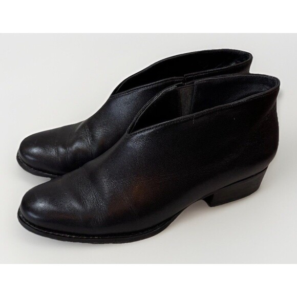Rachel Comey Boots Ankle‎ Black Size 6 Leather Low Heel - Picture 1 of 14